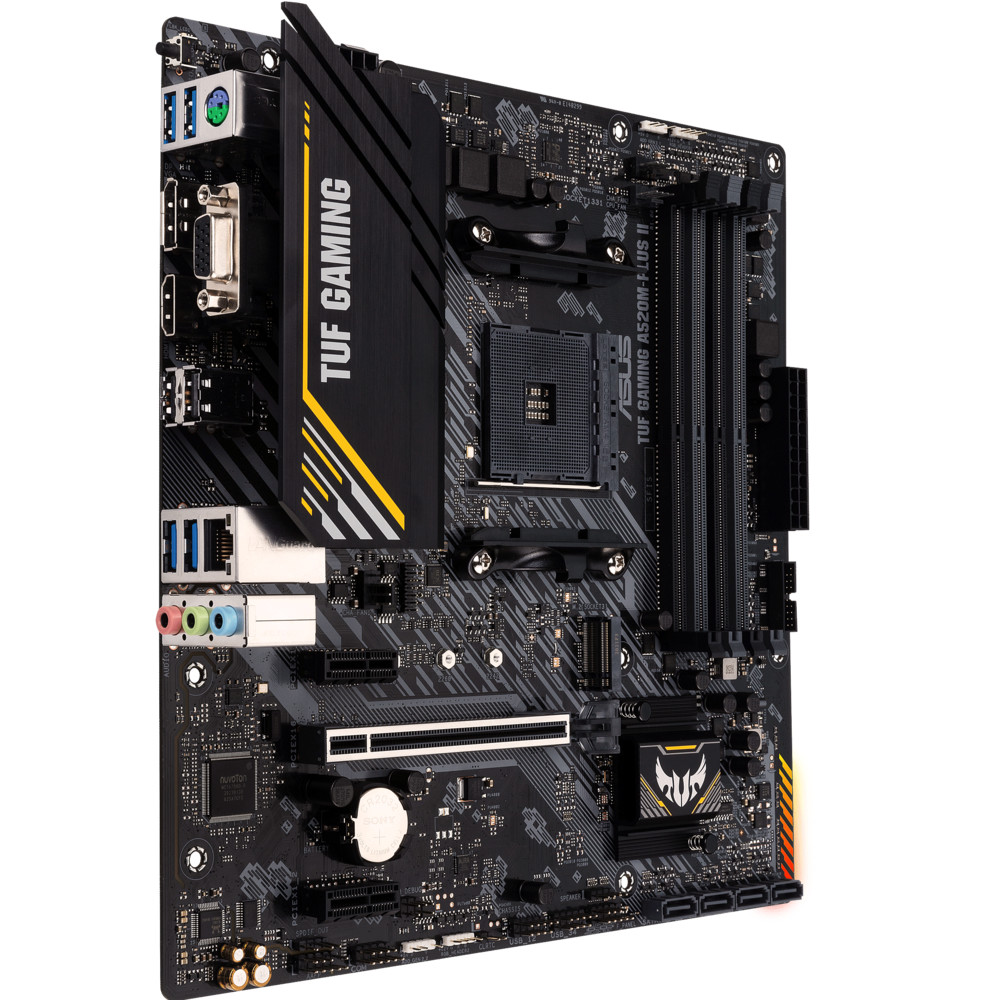 Материнская плата Asus TUF GAMING A520M-PLUS II Micro-ATX, AMD AM4 — фото товара