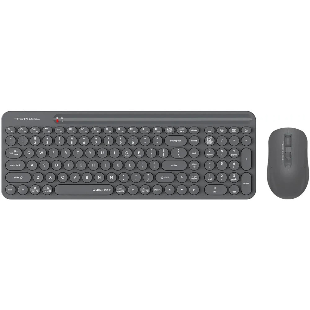 Клавиатура A4Tech Fstyler FG3300 Air2 FG3300 Air2 Grey Беспроводная, Bluetooth — фото товара