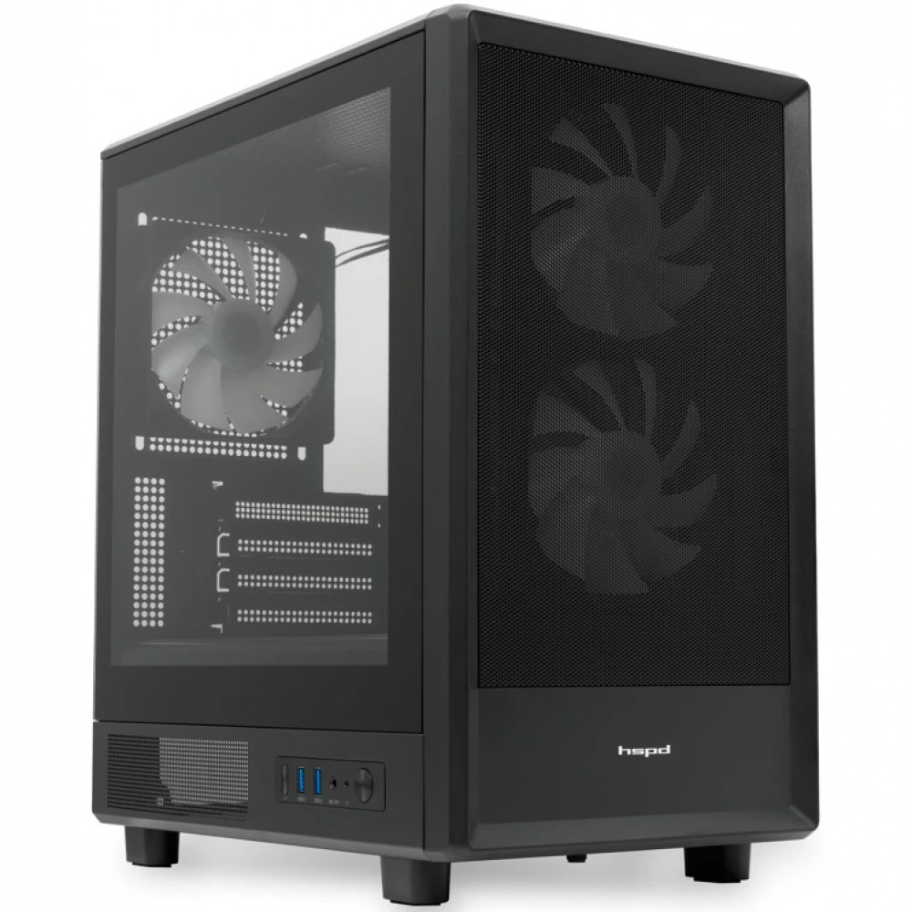 Корпус HSPD M310-TGBK-ARGB Mini-Tower - миниатюра 2