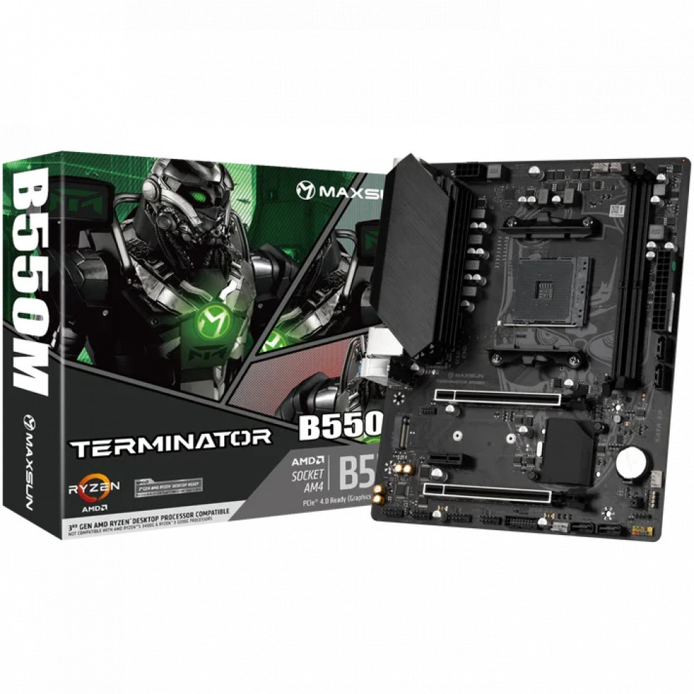 Материнская плата Maxsun Terminator B550M MS-Terminator B550M Micro-ATX, AMD AM4 - миниатюра 6