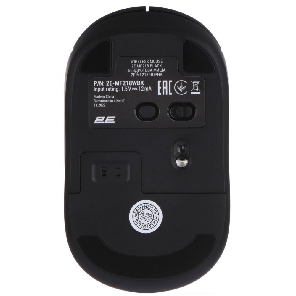 Мышь 2E MF218 Silent WL 2E-MF218WBK Бюджетные, Беспроводная - миниатюра 2