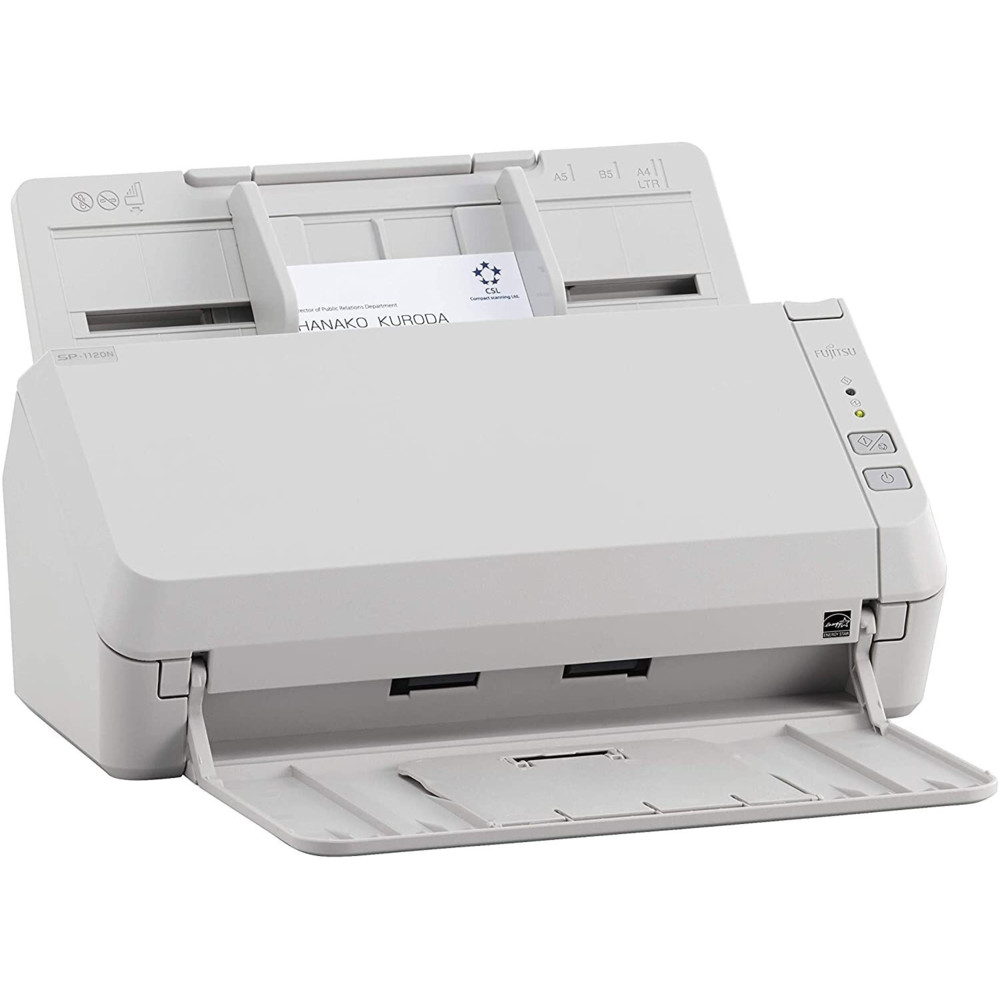 Протяжный сканер Ricoh SP-1120N сканер, 20 стр/мин, 40 изобр/мин, А4, двусторон. АПД, USB 3.2, Gigabit Ethernet PA03811-B001 — фото товара