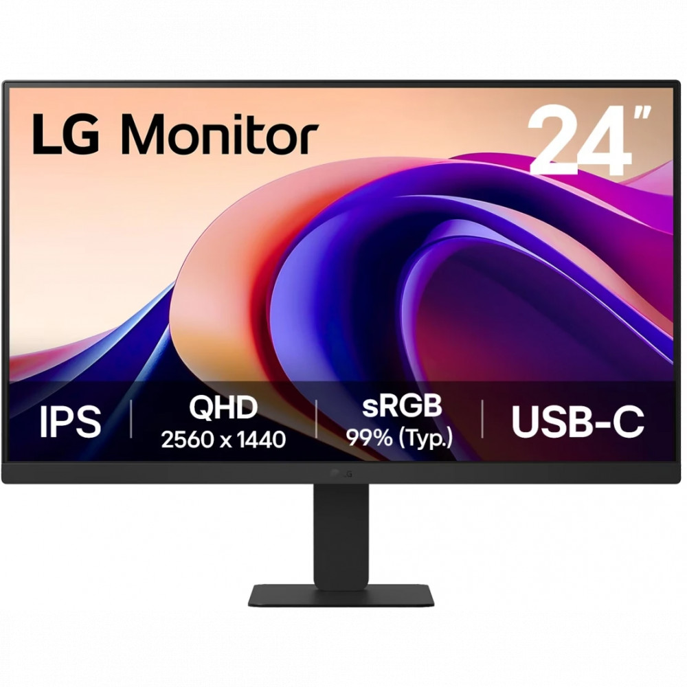 Монитор LG 24U631A-B 23.8 ", IPS, Quad HD 2560x1440 (16:9), 100 Гц — фото товара