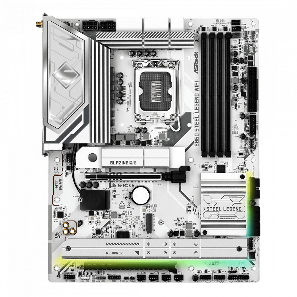 Материнская плата ASRock B860 STEEL LEGEND WIFI ATX, LGA 1851 — фото товара