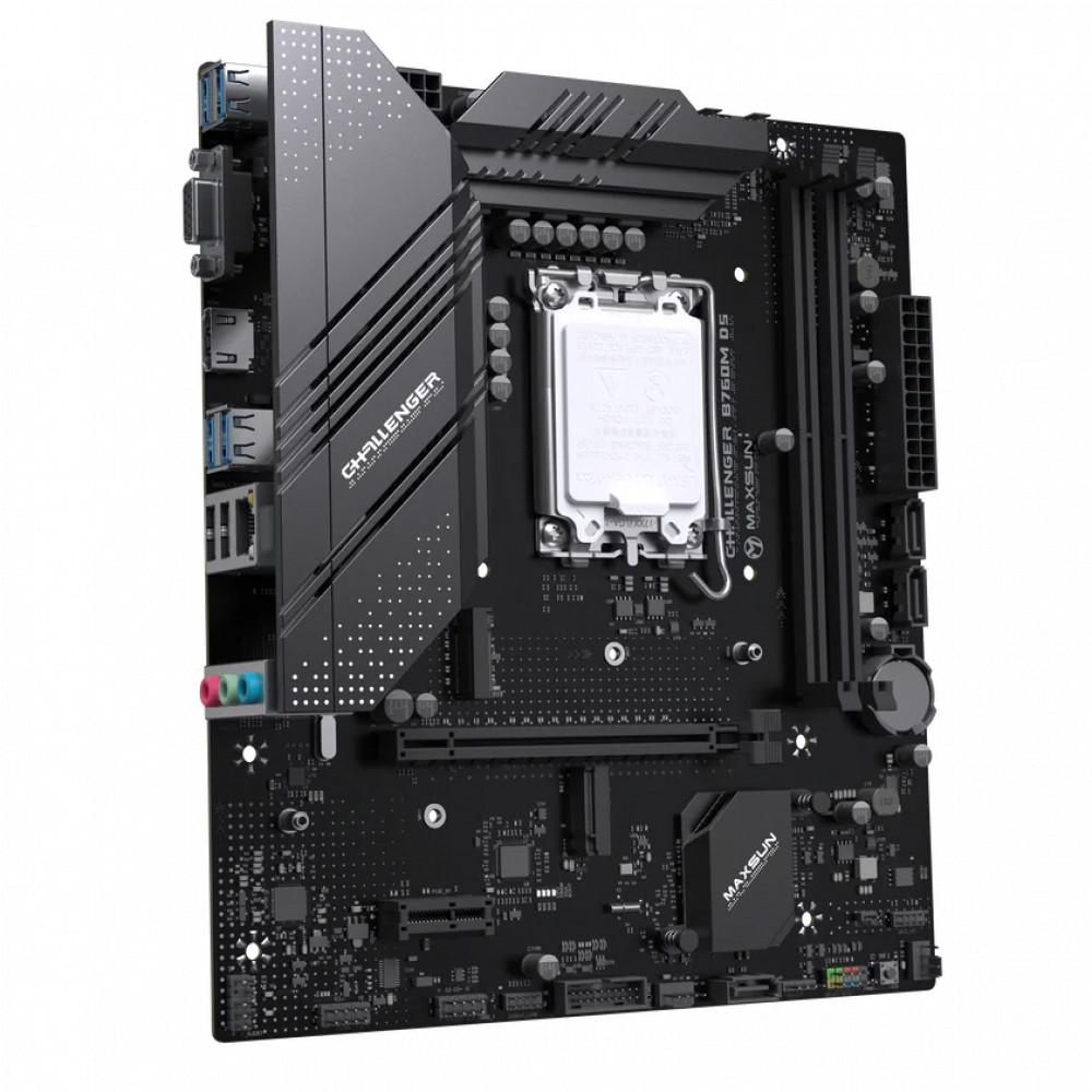 Материнская плата Maxsun Challenger B760M D5 MS-Challenger B760M D5 Micro-ATX, LGA 1700 - миниатюра 3