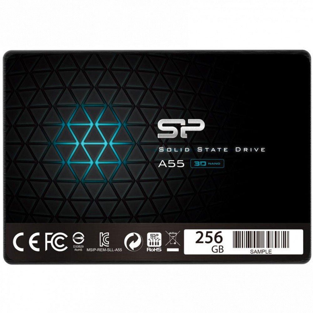 Жесткий диск Silicon Power Ace A55 SP256GBSS3A55S25 SSD (твердотельные), 256 ГБ, 2.5 дюйма, SATA — фото товара