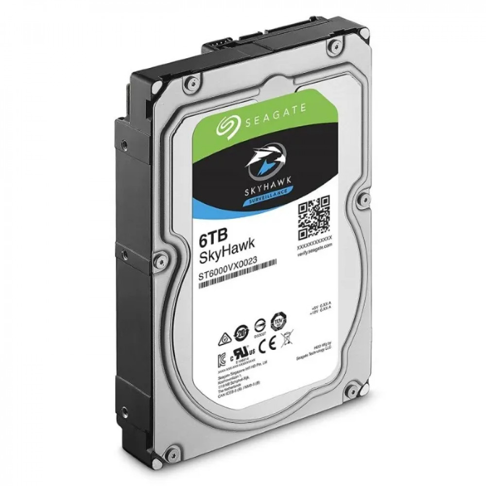 Жесткий диск Seagate SkyHawk Surveillance ST6000VX009 HDD (классические), 6 ТБ, 3.5 дюйма, SATA - миниатюра 2