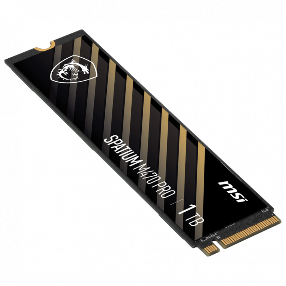 Жесткий диск MSI SPATIUM M470 PRO PCIE4.0 NVME M.2 1TB SSD (твердотельные), 1 ТБ, M.2, PCIe - миниатюра 4
