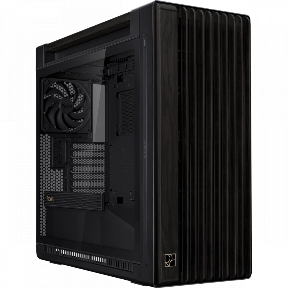 Корпус Asus ProArt PA602 Wood Edition Tempered Glass Panel Black PROART PA602 WOOD TG PWM BLACK Mid-Tower — фото товара
