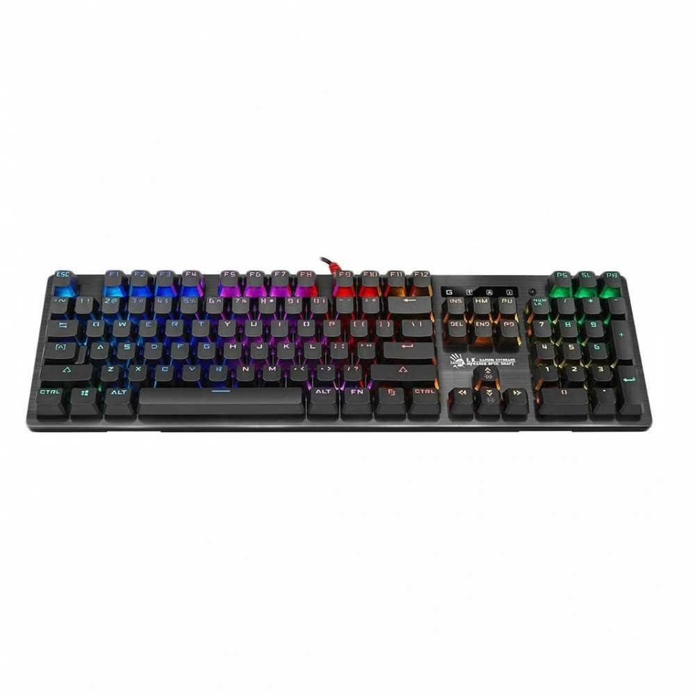 Клавиатура A4Tech B820R BLACK (BLUE SWITCH) Проводная, USB - миниатюра 2