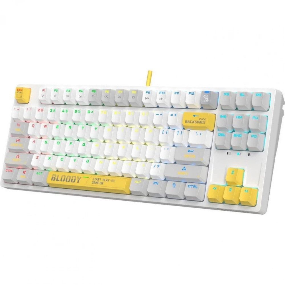Клавиатура A4Tech Bloody S87 Energy White S87 USB ENERGY WHITE Проводная, USB - миниатюра 3