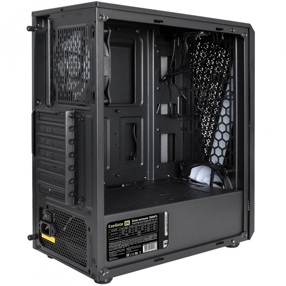 Корпус ExeGate EVO-8225-NPX700 EX293016RUS Mid-Tower - миниатюра 2