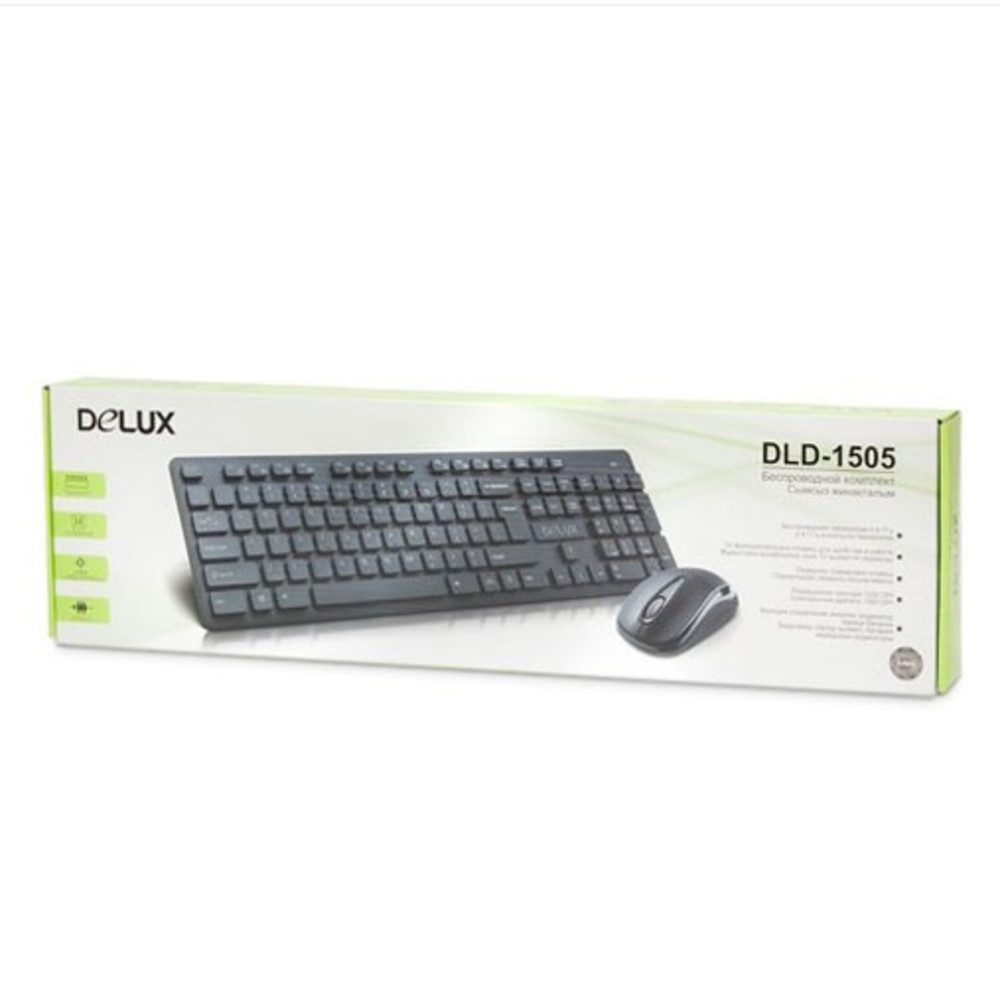 Клавиатура + мышь Delux DLD-1505OGB - миниатюра 3