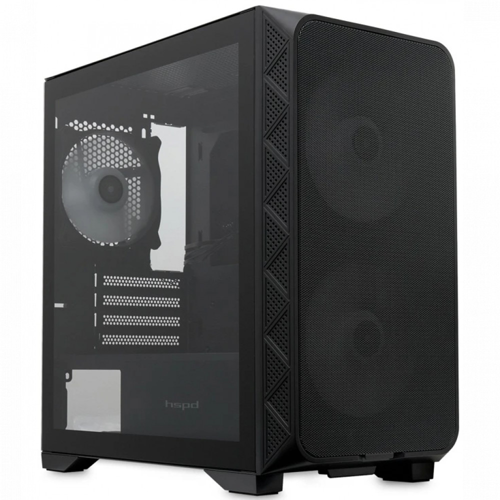 Корпус HSPD M321-TGBK-ARGB Mini-Tower - миниатюра 2