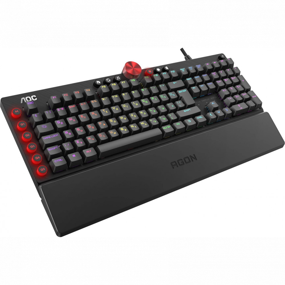 Клавиатура AOC AGK700 Проводная, USB - миниатюра 3
