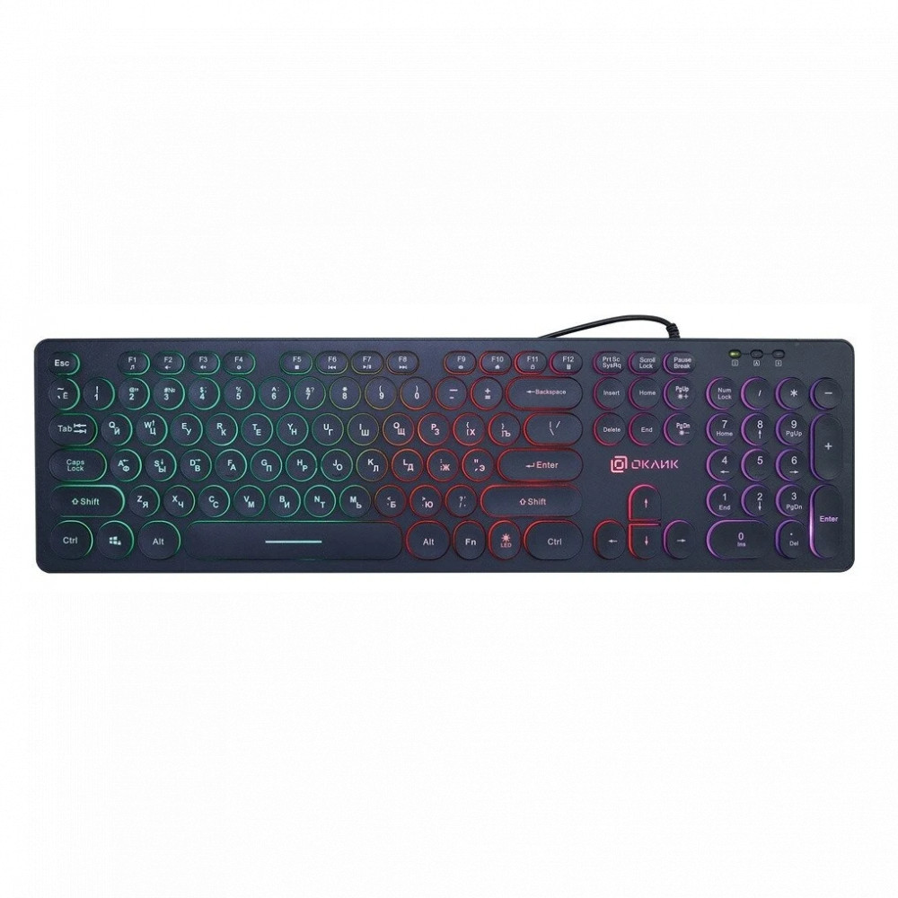 Клавиатура Oklick 420MRL 1091226 Проводная, USB - миниатюра 2