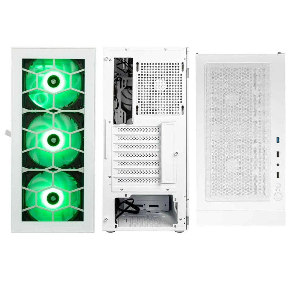 Корпус Kolink Observatory HF Glass ARGB White PGW-CH-KOL-111 Mid-Tower - миниатюра 2