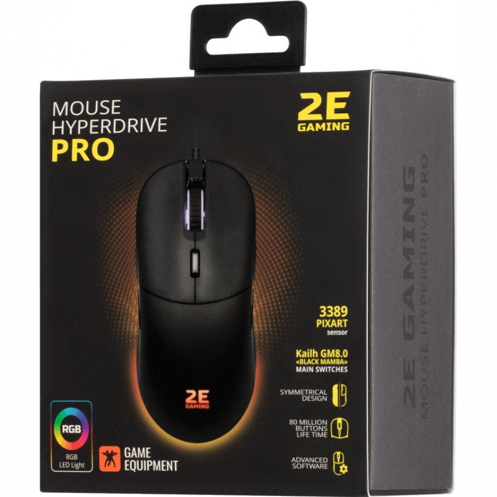 Мышь 2E GAMING HyperDrive Pro 2E-MGHDPR-BK Игровые, Проводная - миниатюра 5