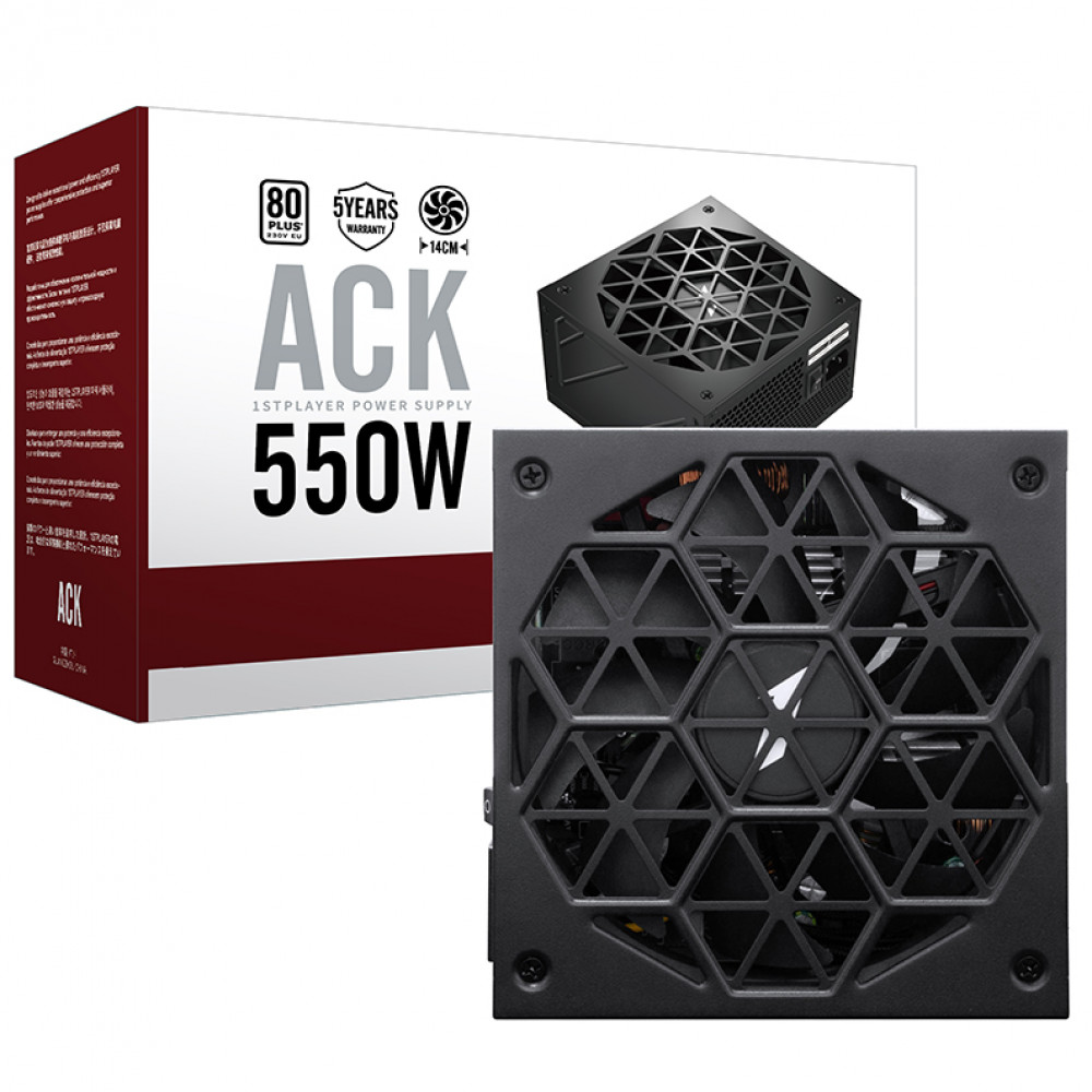 Блок питания 1STPLAYER HA-550AC1-BK 550 Вт — фото товара